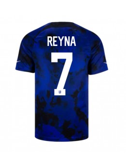 Vereinigte Staaten Giovanni Reyna #7 Auswärtstrikot WM 2022 Kurzarm